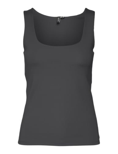 VERO MODA Damen VMMILLION SL Square 2-Way JRS NOOS Top, Asphalt, M von VERO MODA