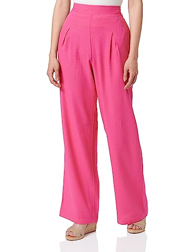 VERO MODA Damen Vmmymilo Hw Wide Pants WVN Ga Hose, Pink Yarrow, M EU von VERO MODA