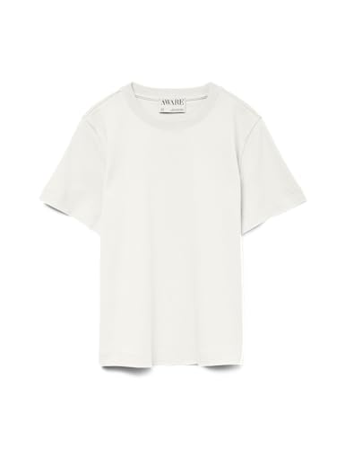 VERO MODA Damen Vmnaima Ss O-Neck T-Shirt VMA Noos, Snow White, M von VERO MODA