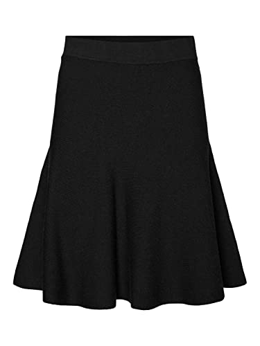 VERO MODA Damen Vmnancy Nw Short Skirt Ga Noos Rock, Schwarz, L EU von VERO MODA