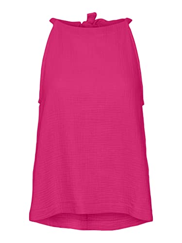 VERO MODA Damen Vmnatali Nia Halterneck WVN Top, Pink Yarrow, S EU von VERO MODA