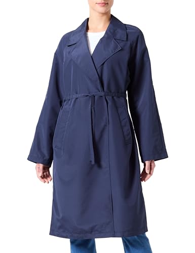 VERO MODA Damen Vmneel Long Trenchcoat, Navy Blazer, S von VERO MODA