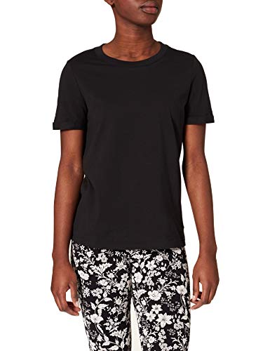 VERO MODA Damen Vmpaula S/S Ga Noos T-Shirt, Black, XS von VERO MODA