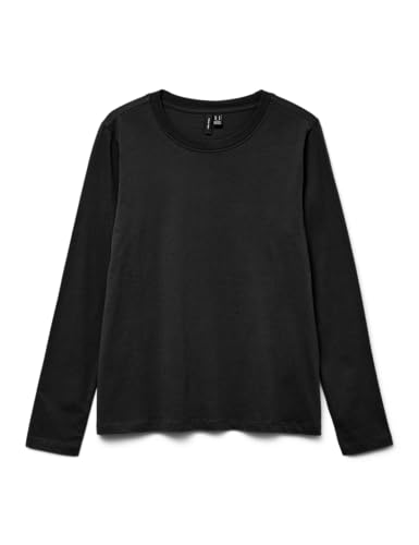 VERO MODA Damen Vmpaulina Ls T-Shirt Ga JRS Noos, Black, XS VERO MODA Damen Vmpaulina Ls T-Shirt Ga JRS Noos, Black, XS von VERO MODA