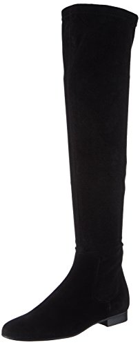 Vero Moda Damen Vmpenny Leather High Boot Schlupfstiefel, Schwarz (Black) von VERO MODA