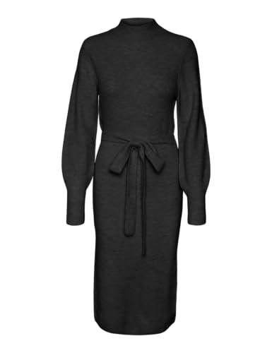 VERO MODA Damen Vmpippa Ls Highneck Dress Ga Boo Kleid, Black, X-Small VERO MODA Damen Vmpippa Ls Highneck Dress Ga Boo Kleid, Black, X-Small von VERO MODA