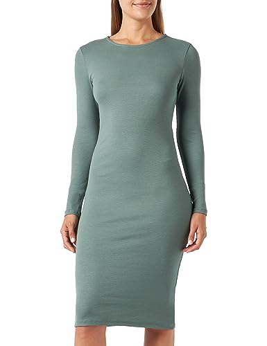 VERO MODA Damen Vmroma Ls Bkn Dress Jrs Noos, Dark Forest, XL von VERO MODA