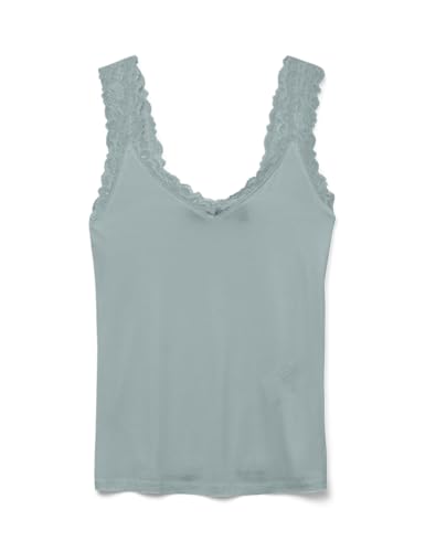 VERO MODA Damen Vmrosa Sl Ga JRS Noos Top, Gray Mist, X-Large von VERO MODA