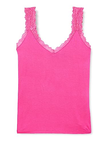 VERO MODA Damen Vmrosa Sl Top Noos T Shirt, Pink Yarrow, L EU von VERO MODA