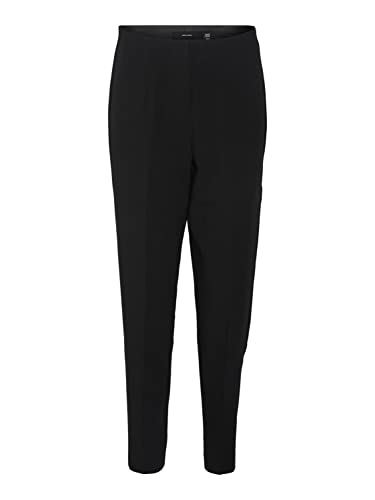 VERO MODA Damen Vmsandy Hr Tapered Pant Petite Noos, Schwarz, XL / 28L von VERO MODA