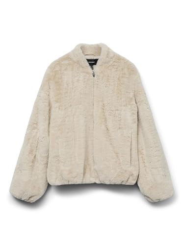 VERO MODA Damen Vmsonjaliga Short Jacket Ga Boo, Oatmeal, x_l VERO MODA Damen Vmsonjaliga Short Jacket Ga Boo, Oatmeal, x_l von VERO MODA