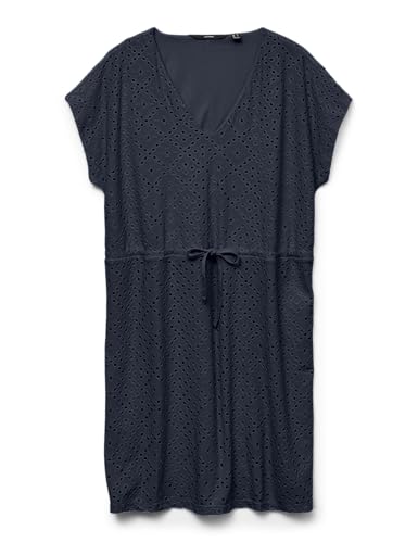 VERO MODA Damen Vmtassa Ss Short Dress JRS Noos, Navy Blazer, Small VERO MODA Damen Vmtassa Ss Short Dress JRS Noos, Navy Blazer, Small von VERO MODA