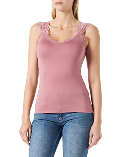 VERO MODA Damen Vmtessa Hr Straight Jeans Ecru Ga Noos Top, Nostalgia Rose, S von VERO MODA