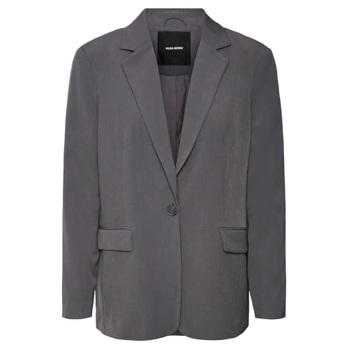 VERO MODA Damen Vmtroianthea Ls Loose Blazer Noos Blazer, Grey Pinstripe, L von VERO MODA