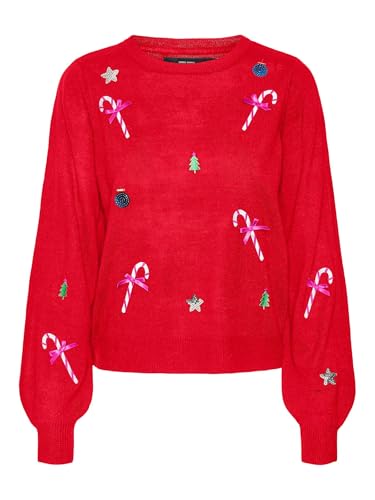 VERO MODA VMNEWJOLLY LS O-Neck Pull. Xmas von VERO MODA