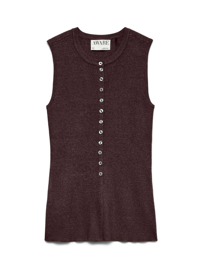 VERO MODA - Ein Pullunder ist immer eine gute Wahl, ob als ... chocolate plum - Gr. - XS von VERO MODA