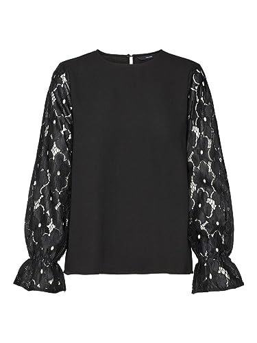VERO MODA VMSEJA LS LACE TOP WVN PA von VERO MODA