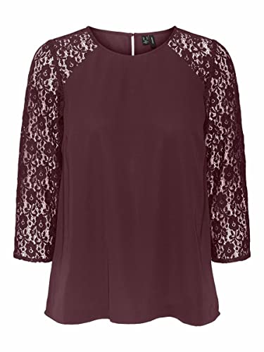 VERO MODA Female Bluse mit 3/4 Ärmeln Spitzenärmel von VERO MODA