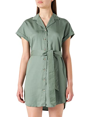 VERO MODA Damen VMTARA SS Short Shirt Dress GA NOOS Kleid, Laurel Wreath, L von VERO MODA