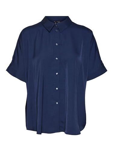 VMKATRINE S/S Oversized Shirt WVN NOOS von VERO MODA