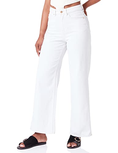 VERO MODA PETITE Damen VMKATHY SHR Wide CLR PTT Jeans, Snow White, 28W x 30L von VERO MODA