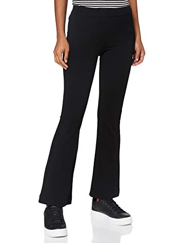 VERO MODA Damen Flared Leggings Bootcut Stoff Hose Normal Waist Wide Leg Pants VMKAMMA, Farben:Schwarz-2, Größe:XXS / 34L, Z-Länge:L34 von VERO MODA