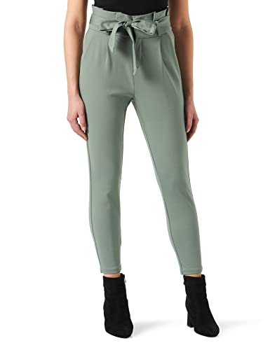 VERO MODA Damen Hose Vmeva Hr Loose Paperbag Pant Ga Noos, Laurel Wreath, XL / 30L von VERO MODA