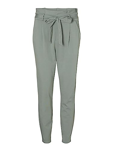 VERO MODA Damen Hose Vmeva Hr Loose Paperbag Pant Ga Noos, Laurel Wreath, XL / 30L von VERO MODA