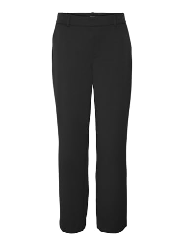 VERO MODA Damen Vmmaya Mr Straight Solid Pant Noos Hose, Schwarz, M EU von VERO MODA