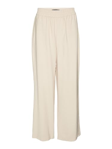 VERO MODA Damen VMCARMEN HW Wide Pull-ON Pant NOOS Hose, Irish Cream, XSW / 34L von VERO MODA