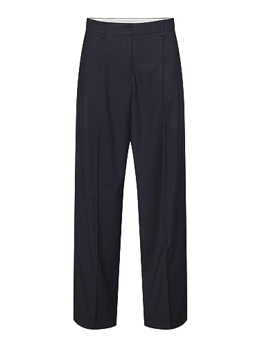 Vero Moda Women's VMMIRALEA MR Straight Pant Hose, Navy Blazer/Detail:Color AS Quality Cut, 36W / 30L von VERO MODA