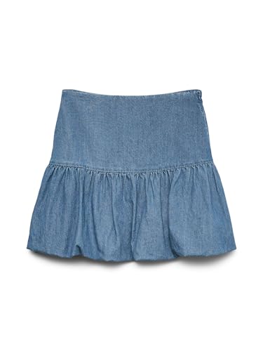 VERO MODA Female Jeansrock VMADINE Hohe Taille Kurzer Rock von VERO MODA