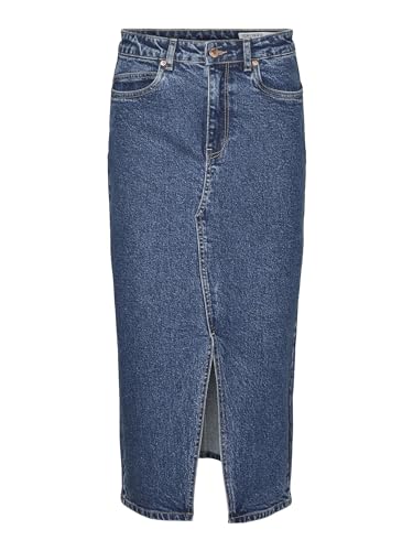 VERO MODA Female Jeansrock VMVERI Hohe Taille Langer Rock von VERO MODA