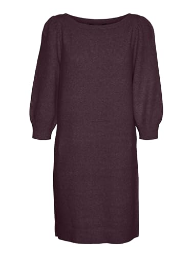 VERO MODA Damen Strickkleid Doffy weinrot M von VERO MODA