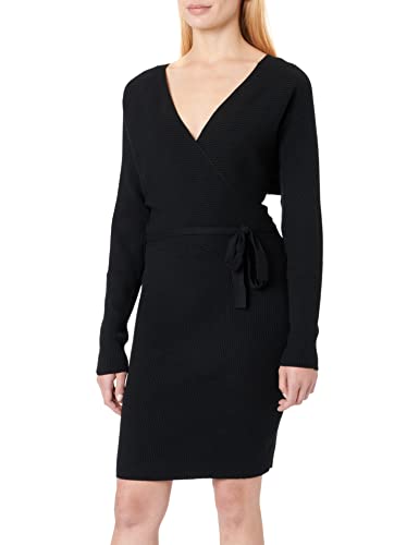 VERO MODA Damen Vmhollyrem V-neck Dress Ga Noos Kleid, Schwarz, M EU von VERO MODA