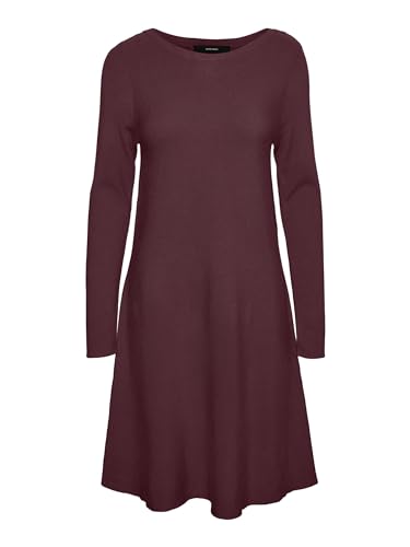 VERO MODA Female Strickkleid VMNANCY LS Boatneck Dress GA BSO Curve von VERO MODA