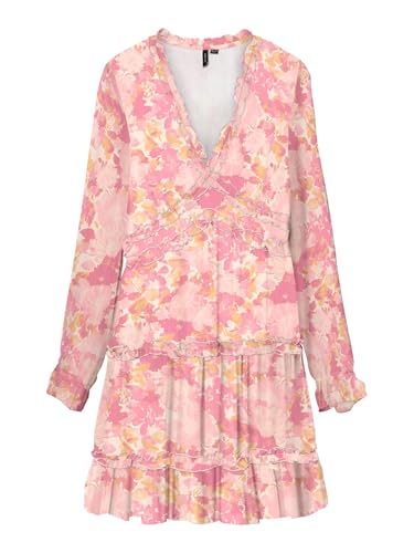 VERO MODA Vmsmilla Ls Frill Short Dress WVN Ga von VERO MODA