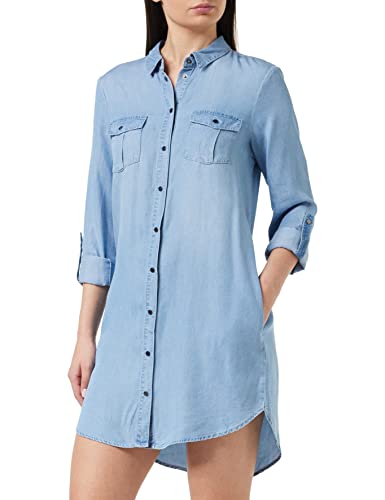 VERO MODA Female Jeanskleid VMSILLA LS Short Dress LT BL GA NOOS von VERO MODA