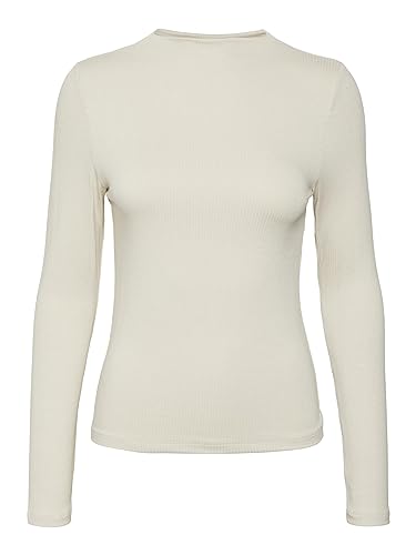 Vero Moda Women's VMCELESTE LS O-Neck TOP VMA Langarmshirt, Birch, M von VERO MODA