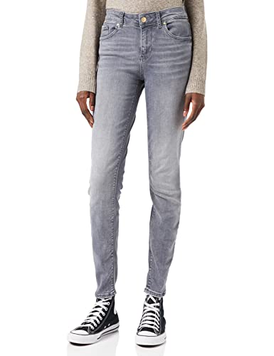 VERO MODA Damen Vmlux Mr Ri201 Ga Noos Slim Jeans, Medium Grey Denim, S/32 von VERO MODA