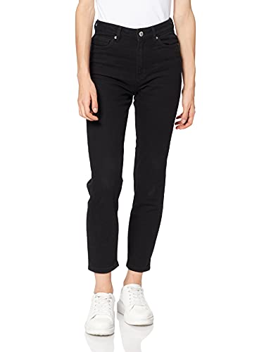 Vero Moda Damen VMBRENDA HR Straight ANK GU134 GA NOOS Jeans, Black, 28/34 von VERO MODA