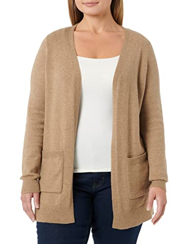 VERO MODA Damen Vmlillie Ls Pocket Noos Cardigan Sweater, Sepia Tint, M EU von VERO MODA