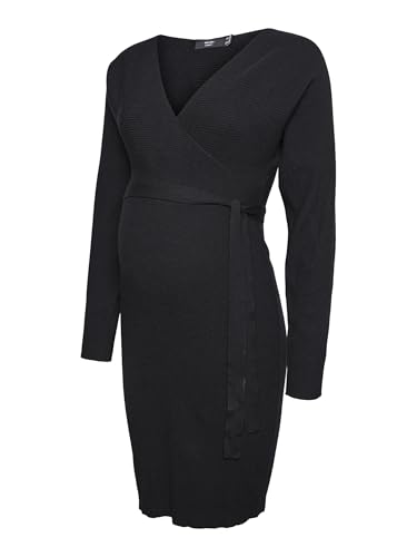 VERO MODA Female Strickkleid Normal geschnitten V-Ausschnitt Langes Kleid von VERO MODA