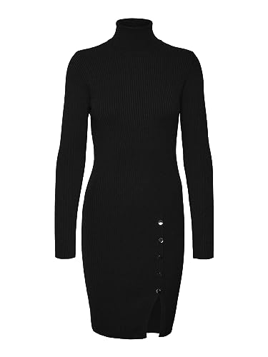 VERO MODA Female Strickkleid Normal geschnitten Rollkragen Curve Langes Kleid von VERO MODA