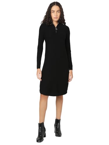 VERO MODA VMNANCY LS Zip Neck Short Dress GA NOOS von VERO MODA