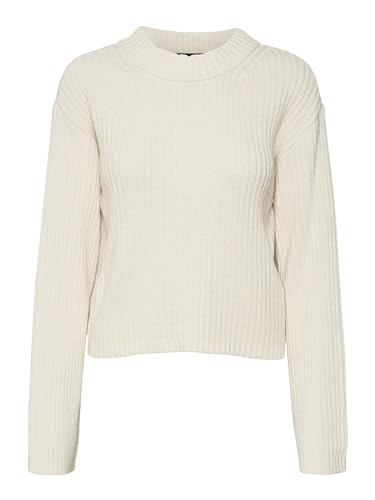 VERO MODA Female Strickpullover Rundhals Tief angesetzte Schulter Pullover von VERO MODA