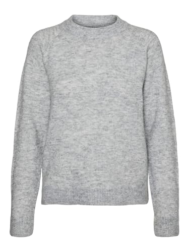 VERO MODA Damen Vmfiluca O-Neck Ga Noos Pullover, Light Grey Melange,XL von VERO MODA
