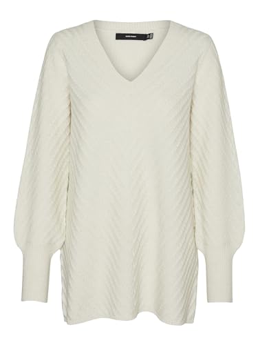 VERO MODA Female Strickpullover VMANJASTINNA Long V-NEK Pullover GA EXC von VERO MODA