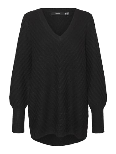 VERO MODA Female Strickpullover VMANJASTINNA Long V-NEK Pullover GA EXC von VERO MODA