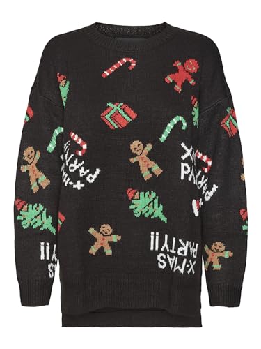 VERO MODA Female Strickpullover VMXMASPARTY LS H/L O-Neck Pull. Xmas EXC von VERO MODA